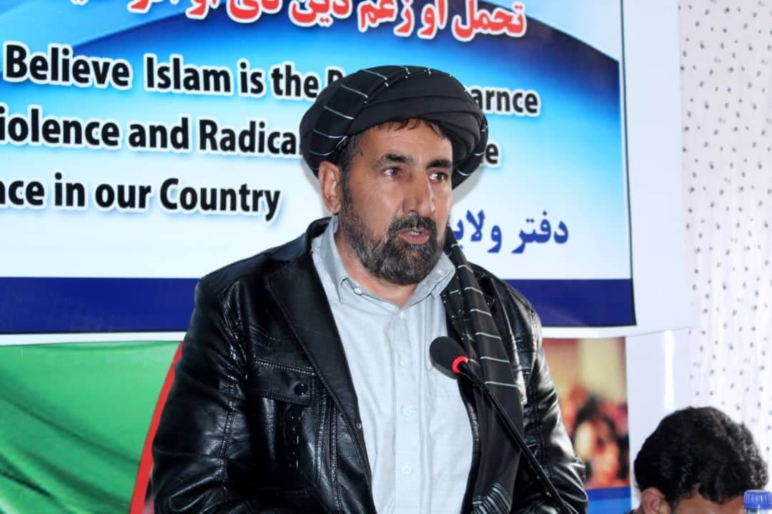 An Islamic Scholar of Paktia Province during his speech