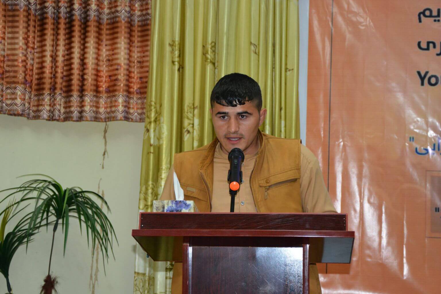 Rostum Jalalzai, one of the announcers of the programs...
