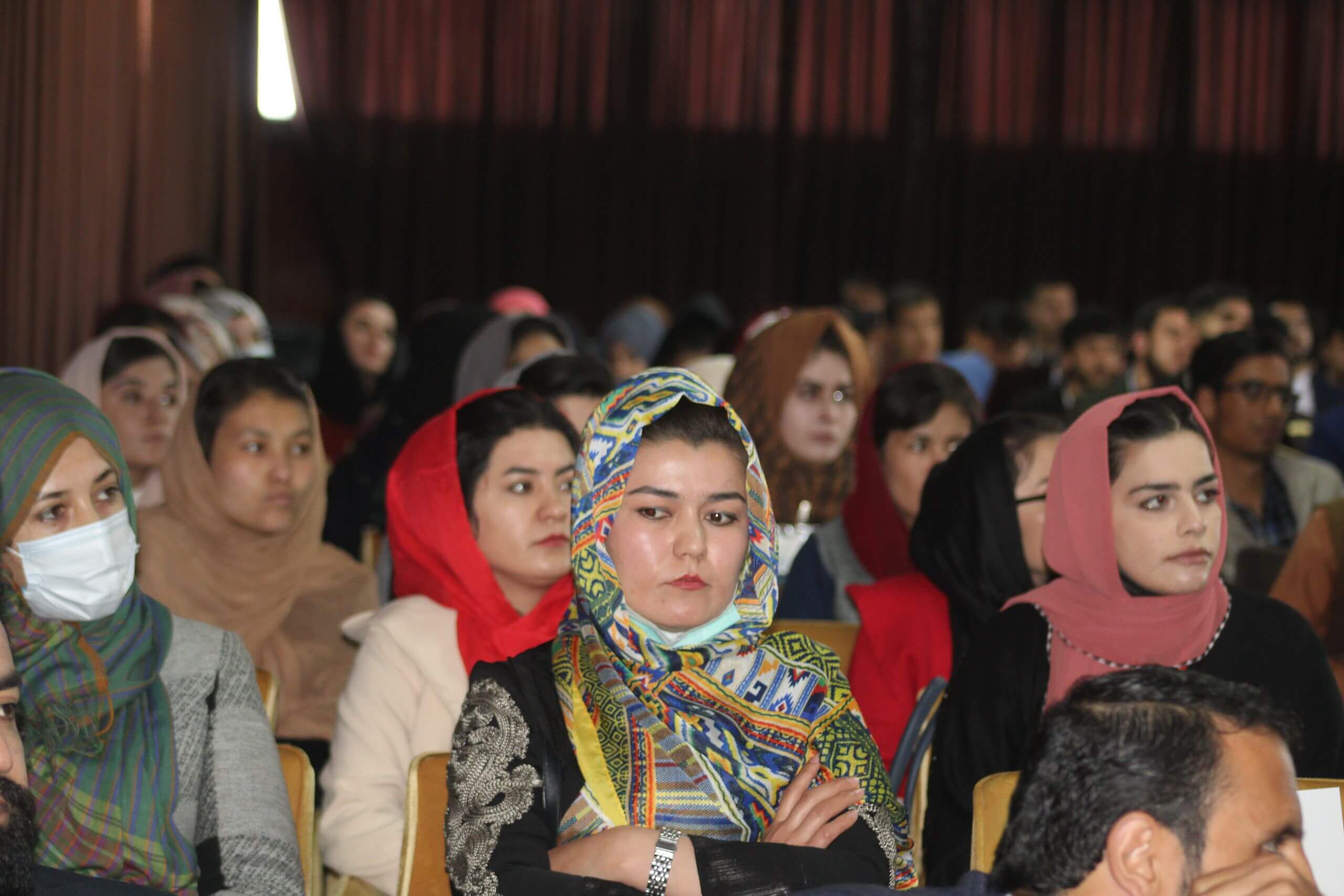 Female Participants of the Conference with their Mahram for accompanying them to Kabul.