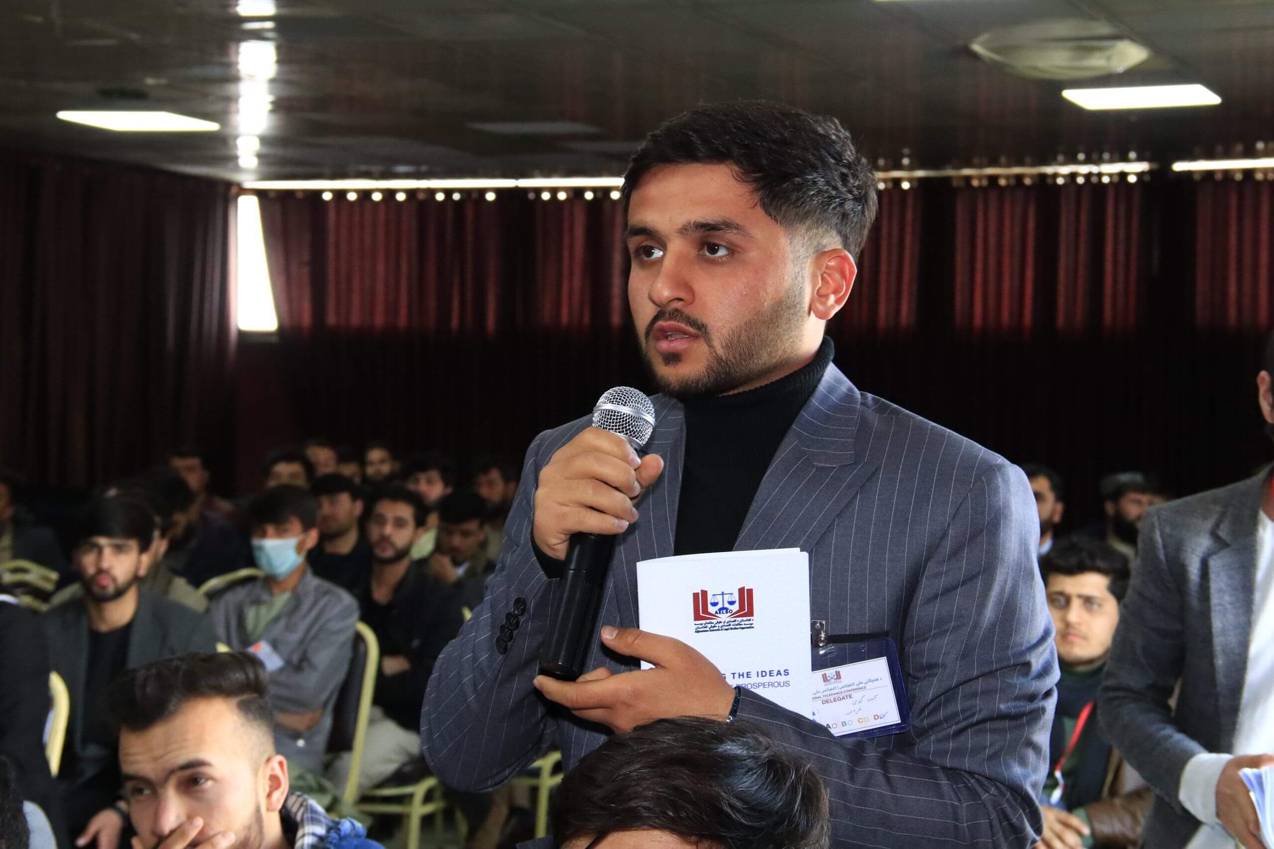Besmullah Moradi; one of the participants from Paktia province